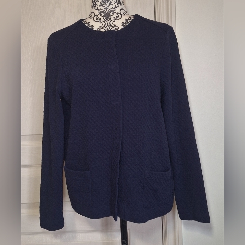 Olsen size med blue cardigan